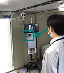 顔認証・検温確認