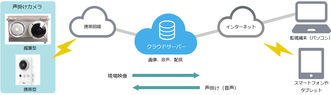 声掛けカメラシステム